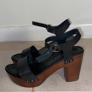 Madden Girl Wooden High Heel Sandals